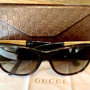Authentic Gucci Havana Sunglasses GG3613S